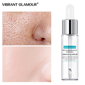 VIBRANT GLAMOUR Hyaluronic Acid Shrink Pore Face Serum Moisturizing Whitening Essence Face Cream Anti-Aging Dry Skin Care New