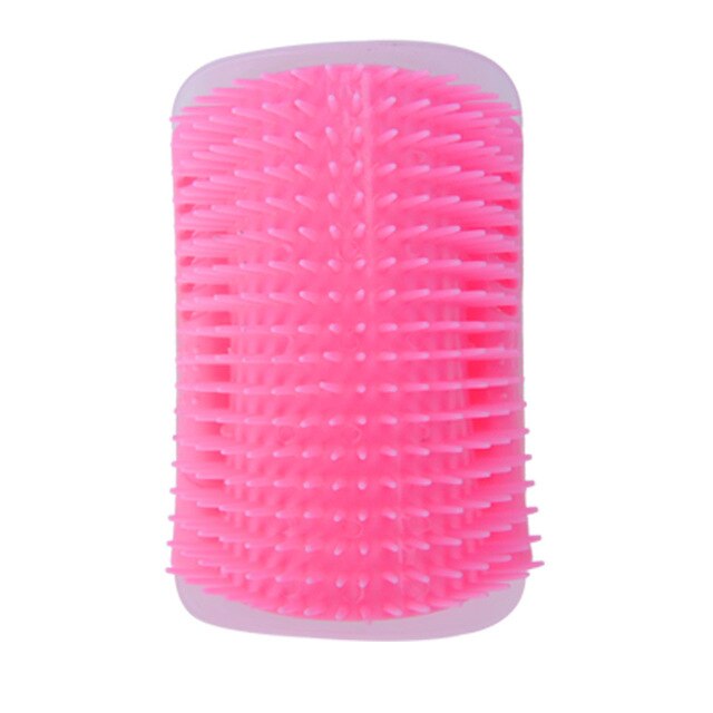 Pet Products For Cats Brush Corner Cat Massage Self Groomer Comb Brush With Catnip Durable Plastic Cat Accessories