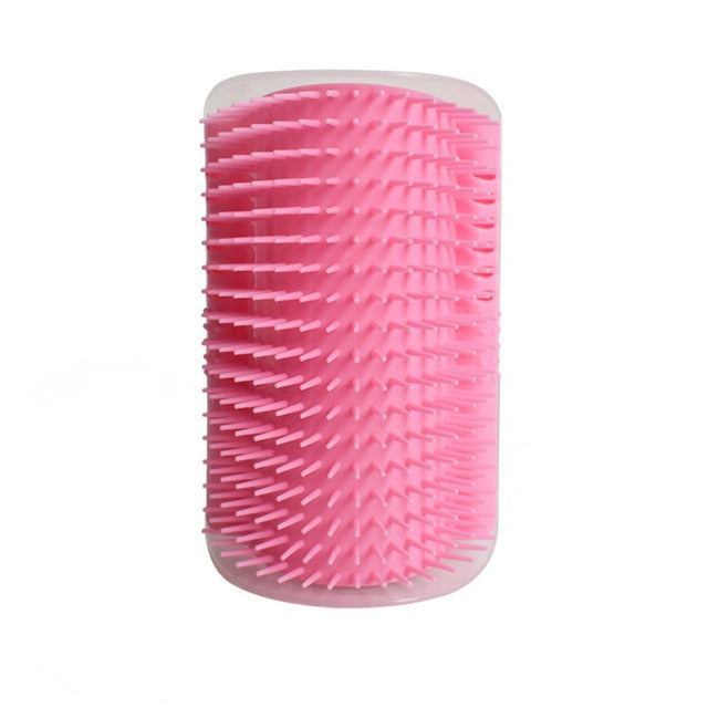 Cat Dog Self Groomer Brush Hair Removal Brush Comb Massage Self Rubs Wall Corner Grooming with Catnip for Pet Product Supplies