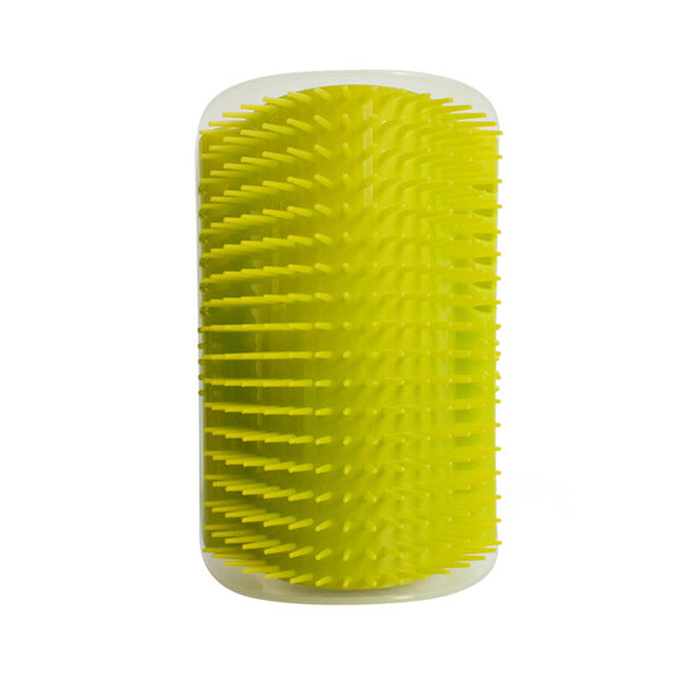 Cat Dog Self Groomer Brush Hair Removal Brush Comb Massage Self Rubs Wall Corner Grooming with Catnip for Pet Product Supplies